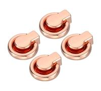 sourcing map Ball Stud Rivet, 4Pcs Rivet Stud Screw Ball Post Head Buttons with D Ring for Purse Chain Connector DIY Art Leather Craft, 7.7mm Rose Gold