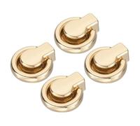 sourcing map Ball Stud Rivet, 4Pcs Rivet Stud Screw Ball Post Head Buttons with D Ring for Purse Chain Connector DIY Art Leather Craft, 7.7mm Gold