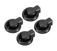 sourcing map Ball Stud Rivet, 4Pcs Rivet Stud Screw Ball Post Head Buttons with D Ring for Purse Chain Connector DIY Art Leather Craft, 7.7mm Black