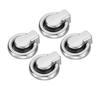 sourcing map Ball Stud Rivet, 4Pcs Rivet Stud Screw Ball Post Head Buttons with D Ring for Purse Chain Connector DIY Art Leather Craft, 7.7mm Silver