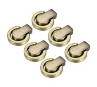 sourcing map Ball Stud Rivet, 6Pcs Rivet Stud Screw Ball Post Head Buttons with D Ring for Purse Chain Connector DIY Art Leather Craft, Bronze