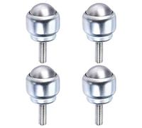 sourcing map Ball Transfer Bearing Unit 24mm 66Lbs Carbon Steel Bolt-fixing Type for Transmission Pack of 4