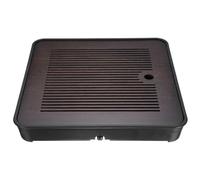 sourcing map Bamboo Chinese Gong Fu Tea Tray 11" Classic Tea Tray Bamboo Tea Table Furniture Vintage Tea with Water Storage Box for Drinking Tea Brown Black