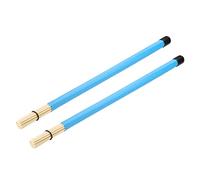 sourcing map Bamboo Drum Stick Rods Brushes Hot Rods Drumsticks Brush for Jazz Acoustic Performances Music Lover Percussion 1 Pair Blue