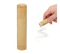 sourcing map Bamboo Scattering Urn, 4.7" x 1" Small Cremation Tube with Lid Mini Keepsake Brown for Male Female Pet Dog Brown