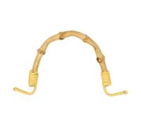 sourcing map Bamboo Teapot Handle, 1 Pcs U-Shape Replacement Wired Rattan Kettle Handle for Span 4-4.5" Tea Pot Ceramic and Pottery Kettle Accessories Supplies, Gold