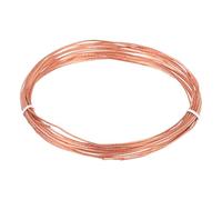 sourcing map Bare Copper Ground Wire, 18 Gauge 32.8 ft Solid Braided Copper Cables Electronic Metallic Wire for Light Fixtures Fans Electrical Equipment