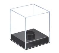 sourcing map Baseball Display Case, Acrylic Cube Baseball Storage Case, Clear Display Case for Autographed Baseball Memorabilia Baseball, Pack of 2