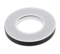 sourcing map Bathroom Sink Mounting Ring, Plastic Sink Drain Mount Support Base for Home Countertop Glass Ceramic Sinks, Black