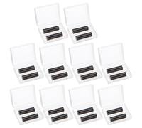 sourcing map Battery Organizer Storage Box, 2 x 26650 Batteries Plastic Clear Battery Storage Case Holder Garage Container Portable Organizer for Travelling, Home, Office, Garage (Pack of 10)