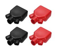 sourcing map Battery Terminal Cover, 4 Pcs Battery Terminal Protector Truck Battery Terminal Cover Positive Negative Poles Stud Covers FL16-50-87 for Car Accessories Truck Marine Boat