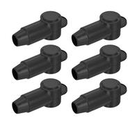 sourcing map Battery Terminal Cover 6 Pcs Battery Terminal Protector Truck Battery Terminal Cover Positive Negative Pole Stud Covers L13-19-69mm Black for Car Accessories Truck Marine Boat
