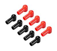 sourcing map Battery Terminal Insulating Rubber Protector Covers for 16mm Terminal 12mm Cable Red Black 5 Pairs
