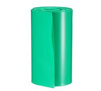 sourcing map Battery Wrap PVC Heat Shrink Tubing 103mm Flat Width for 18650 5 Meter Length Green