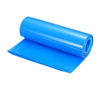 sourcing map Battery Wrap PVC Heat Shrink Tubing 127mm Dia 200mm Flat 20 Feet(6meters) Blue Good Insulation for Battery Pack