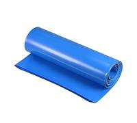 sourcing map Battery Wrap PVC Heat Shrink Tubing 136mm Dia 215mm Flat 2m Blue Good Insulation for Battery Pack