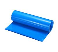 sourcing map Battery Wrap PVC Heat Shrink Tubing 146mm Dia 230mm Flat 8 Feet Blue Good Insulation for Battery Pack-2.5m