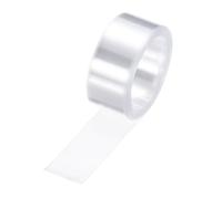 sourcing map Battery Wrap PVC Heat Shrink Tubing 15mm Dia 23mm Flat 8 Feet Clear Good Insulation for Battery Pack-2.5m