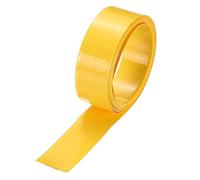 sourcing map Battery Wrap PVC Heat Shrink Tubing 15mm Dia 23mm Flat 8 Feet Yellow Good Insulation for Battery Pack-2.5m