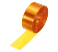 sourcing map Battery Wrap PVC Heat Shrink Tubing 19mm Dia 30mm Flat 34 Feet Gold Good Insulation for Battery Pack-10.5m