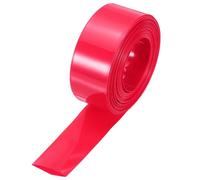sourcing map Battery Wrap PVC Heat Shrink Tubing 19mm Dia 30mm Flat 34 Feet Red Good Insulation for Battery Pack-10.5m