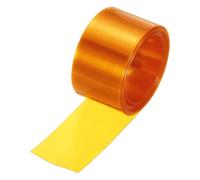 sourcing map Battery Wrap PVC Heat Shrink Tubing 19mm Dia 30mm Flat 8 Feet Gold Good Insulation for Battery Pack-2.5m