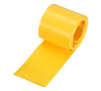 sourcing map Battery Wrap PVC Heat Shrink Tubing 26mm Dia 43mm Flat 10 Feet(3meters) Yellow Good Insulation for Battery Pack