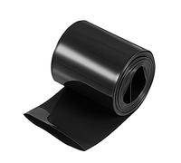 sourcing map Battery Wrap PVC Heat Shrink Tubing 32mm Dia 50mm Flat 10 Feet(3meters) Black Good Insulation for Battery Pack