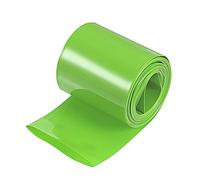 sourcing map Battery Wrap PVC Heat Shrink Tubing 32mm Dia 50mm Flat 10 Feet(3meters) Light Green Good Insulation for Battery Pack