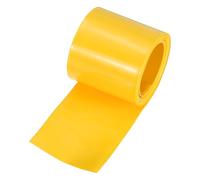sourcing map Battery Wrap PVC Heat Shrink Tubing 32mm Dia 50mm Flat 10 Feet(3meters) Yellow Good Insulation for Battery Pack