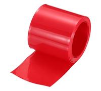 sourcing map Battery Wrap PVC Heat Shrink Tubing 35mm Dia 55mm Flat 8 Feet Red Good Insulation for Battery Pack-2.5m