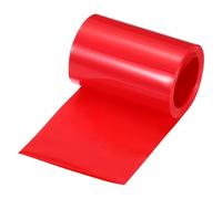 sourcing map Battery Wrap PVC Heat Shrink Tubing 48mm Dia 75mm Flat 10 Feet(3meters) Red Good Insulation for Battery Pack