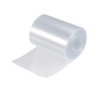 sourcing map Battery Wrap PVC Heat Shrink Tubing 48mm Dia 75mm Flat 6m Clear Good Insulation for Battery Pack