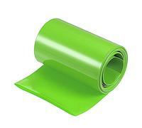 sourcing map Battery Wrap PVC Heat Shrink Tubing 50mm Dia 80mm Flat 10 Feet(3meters) Light Green Good Insulation for Battery Pack