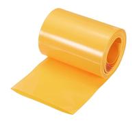 sourcing map Battery Wrap PVC Heat Shrink Tubing 57mm Dia 95mm Flat 18 Feet Yellow Good Insulation for Battery Pack-5.5m