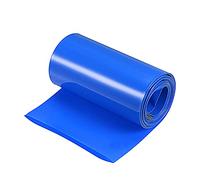 sourcing map Battery Wrap PVC Heat Shrink Tubing 58mm Dia 90mm Flat 10 Feet(3meters) Blue Good Insulation for Battery Pack