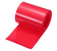 sourcing map Battery Wrap PVC Heat Shrink Tubing 60.5mm Dia 85mm Flat 26 Feet Red Good Insulation for Battery Pack-8m