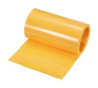 sourcing map Battery Wrap PVC Heat Shrink Tubing 65mm Dia 103mm Flat 8 Feet Yellow Good Insulation for Battery Pack-2.5m