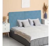 sourcing map Bed Headboard Slipcover, 150cm Jacquard Fabric Stretch Protector Covers, Dustproof Cover for Queen Size Headboard Bedroom Decor, Blue