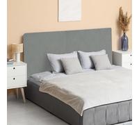 sourcing map Bed Headboard Slipcover, 150cm Jacquard Fabric Stretch Protector Covers, Dustproof Cover for Queen Size Headboard Bedroom Decor, Dark Gray