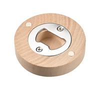 sourcing map Beer Bottle Opener Wooden Magnetic Fridge Magnet Kitchen Bar Tool Suitable for Fridge, Kitchen, Club, Wooden