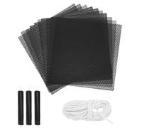 sourcing map Beeswax Candle Making Kit,8x8 Inch 10pcs Black Beeswax Candle Sheets with 1pcs Cotton Wick for DIY Craft Gift Making