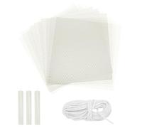 sourcing map Beeswax Candle Making Kit,8x8 Inch 10pcs White Beeswax Candle Sheets with 1pcs Cotton Wick for DIY Craft Gift Making