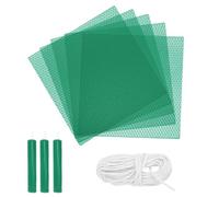 sourcing map Beeswax Candle Making Kit,8x8 Inch 5pcs Green Beeswax Candle Sheets with 1pcs Cotton Wick for DIY Craft Gift Making