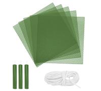 sourcing map Beeswax Candle Making Kit,8x8 Inch 5pcs Light Green Beeswax Candle Sheets with 1pcs Cotton Wick for DIY Craft Gift Making