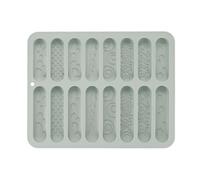 sourcing map Beeswax Candle Mould, 16 Grids Beeswax Bar Mould Makes 16 x 0.6oz Reusable Easy Release Bees Wax Module for Wax Candle Making Butter Candy Chocolate Grey