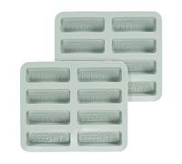 sourcing map Beeswax Candle Mould, 8 Grids Beeswax Bar Mould Makes 8 x 2.8oz Reusable Easy Release Bees Wax Module for Wax Candle Making Butter Candy Chocolate Grey 2Pcs