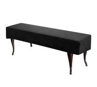 sourcing map Bench Cushion Cover Dining Bench Cover Anti Dust Washable Bench Seat Protector Cover for Bedroom, Living Room, Kitchen, Black