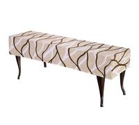 sourcing map Bench Cushion Cover Dining Bench Cover Anti Dust Washable Bench Seat Protector Cover for Bedroom, Living Room, Kitchen, khaki