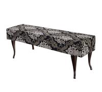 sourcing map Bench Cushion Cover Dining Bench Cover Anti Dust Washable Bench Seat Protector Cover for Bedroom, Living Room, Kitchen, Brown